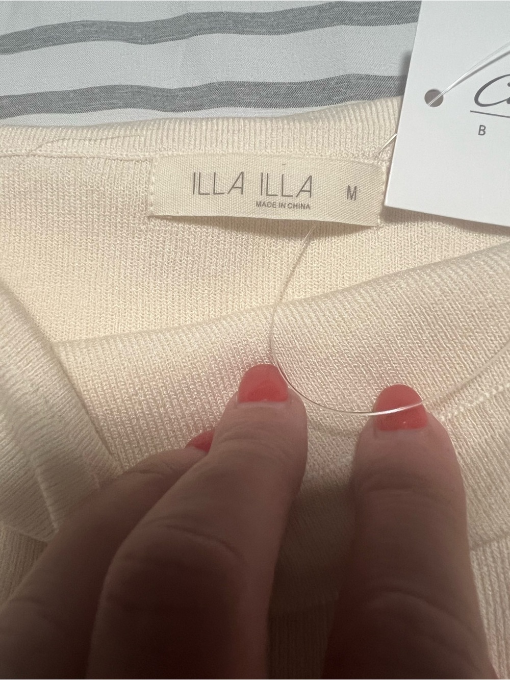 Strapless Ruched Side Top - Cream - Picture 5 of 5